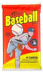 2024 Topps Heritage MLB Baseball Hobby PACK (9 Cards)